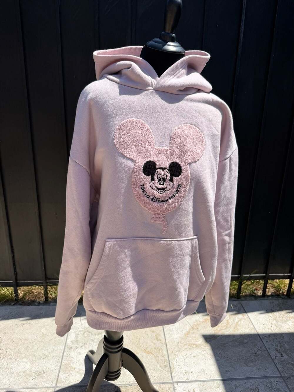 Tokyo Disney Resort Mickey Mouse Happiness Balloon Pink Hoodie